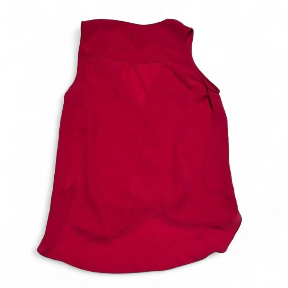 L'AGENCE Women's XS Mila Silk Draped Sleeveless Blouse FLAW - Picture 2 of 6